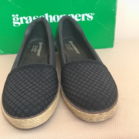 Grasshoppers Ortholite Petunia Black Wedge - Picture 4 of 7